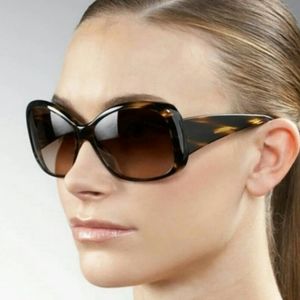 Oliver Peoples Brown Tortoiseshell Sunglasses & Case